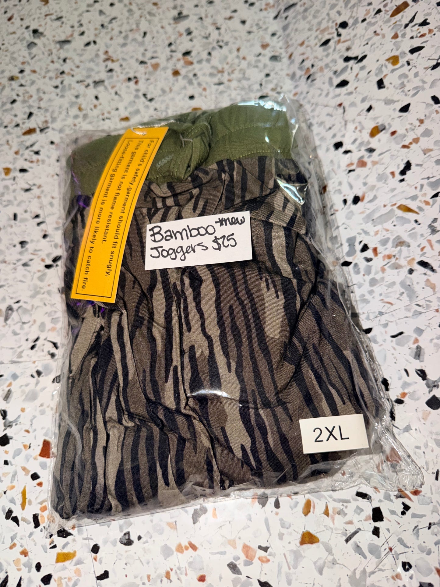 RTS adult 2xl bamboo camo joggers